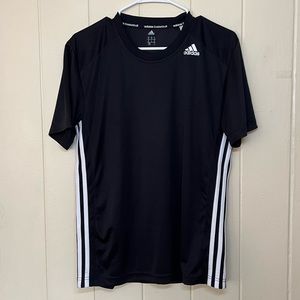 Adidas Basketball Black Dri Fit T-Shirt Size M (Small Stain - See Description)
